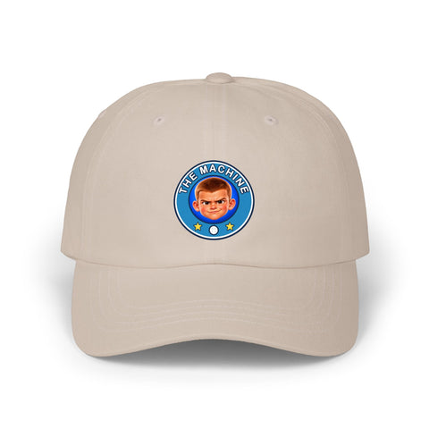 Super Golfers The Machine cap in stone – front view with the print