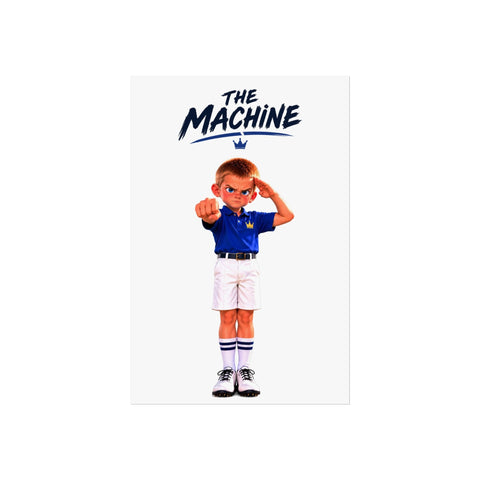 Super Golfers poster “The Machine’s Celebration”, front view