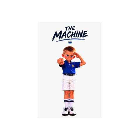 Super Golfers poster “The Machine’s Celebration”, front view