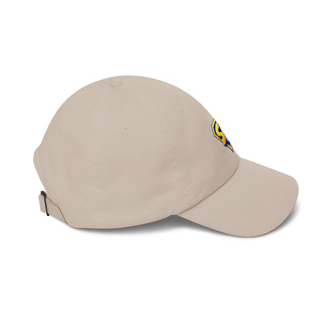 Super Golfers SG Crest cap in stone β side view