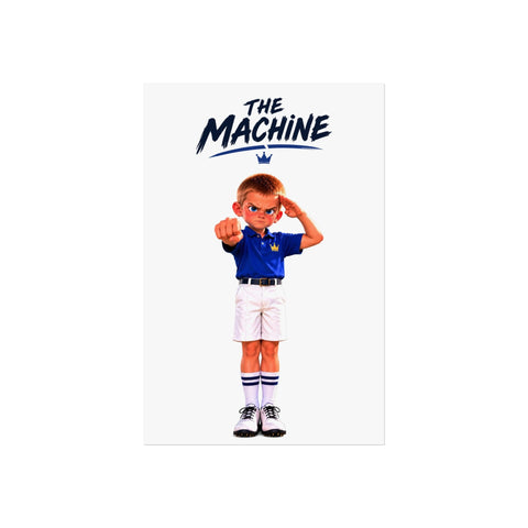 Super Golfers poster “The Machine’s Celebration”, front view