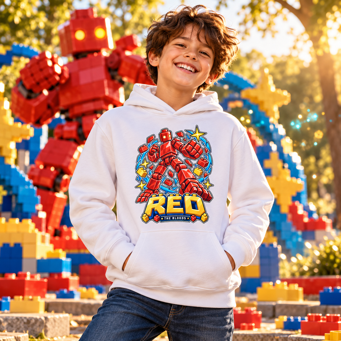 Blokos lifestyle · hoodies-rojo-GB · illustrative scene