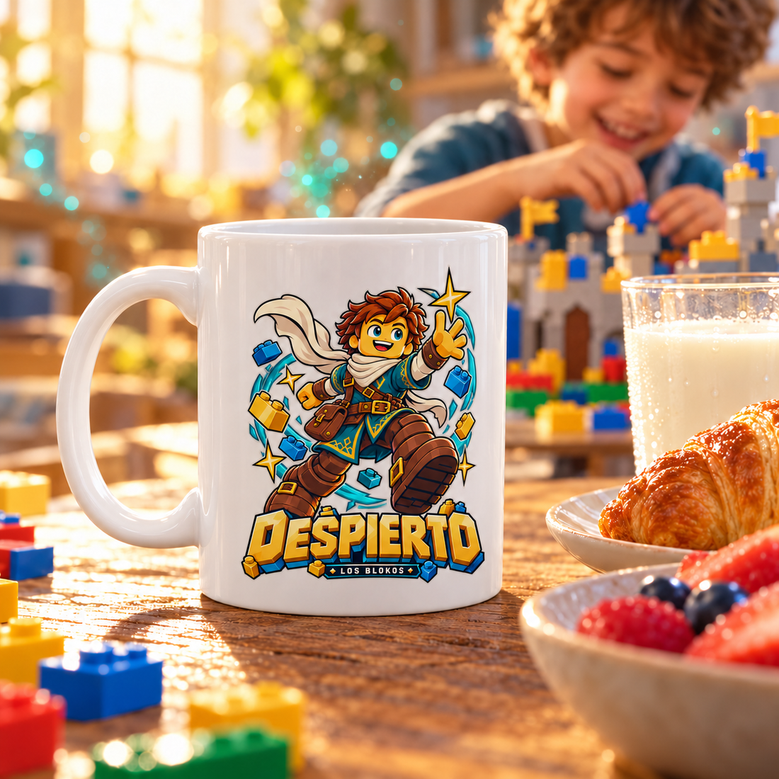 Blokos lifestyle · mugs-despierto-ES · illustrative scene