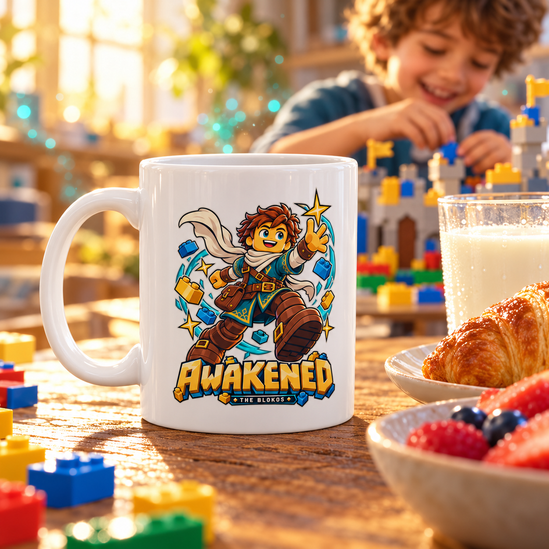 Blokos lifestyle · mugs-despierto-GB · illustrative scene