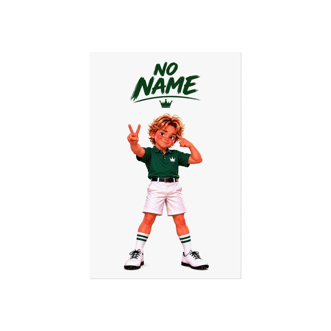 Super Golfers poster “No Name’s Celebration”, front view