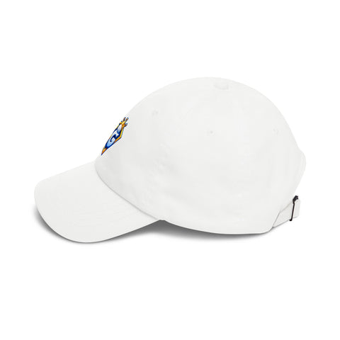 Super Golfers SG Crest cap in white – side view