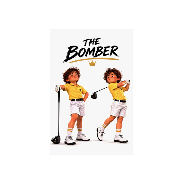 Super Golfers poster “The Bomber in Two Poses”, front view