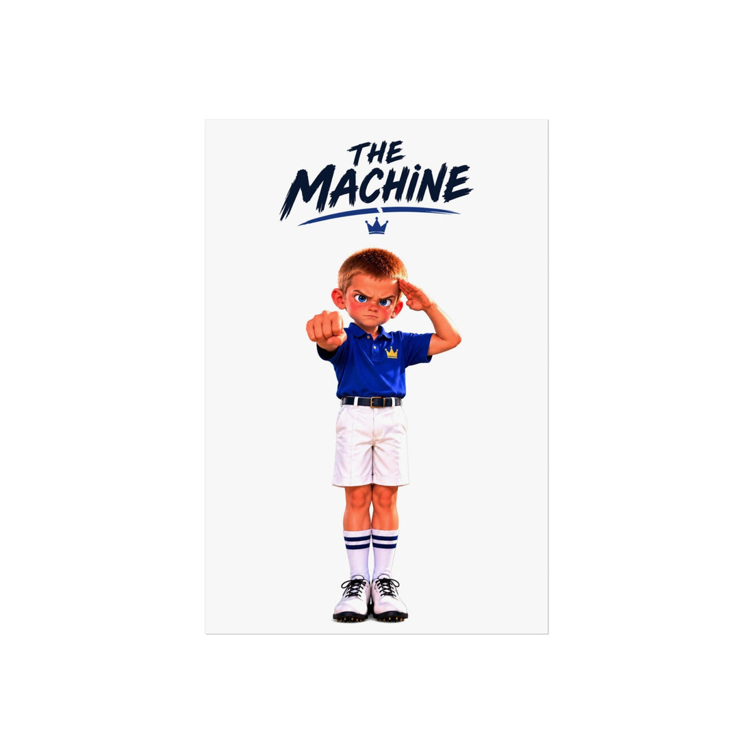 Super Golfers poster “The Machine’s Celebration”, front view
