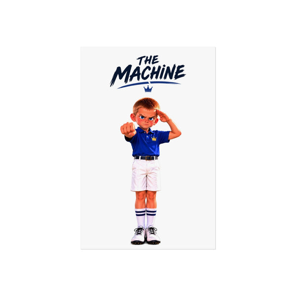 Super Golfers poster “The Machine’s Celebration”, front view