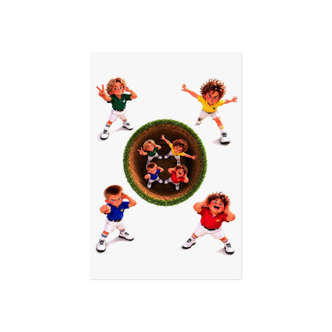 Super Golfers poster “The Team at the Hole”, front view