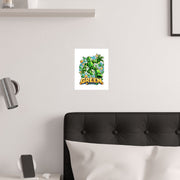 Los Blokos · Green · Póster ilustrado · EE. UU.