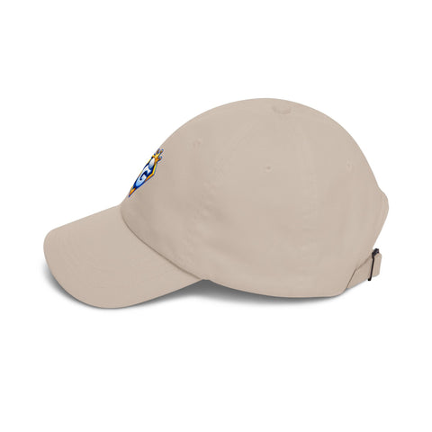 Super Golfers SG Crest cap in stone – side view