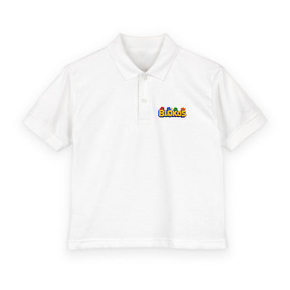 Los Blokos · Polo infantil Emblema del Microverso