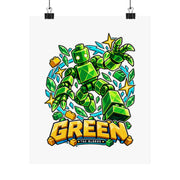 Los Blokos · Green · Póster ilustrado · EE. UU.