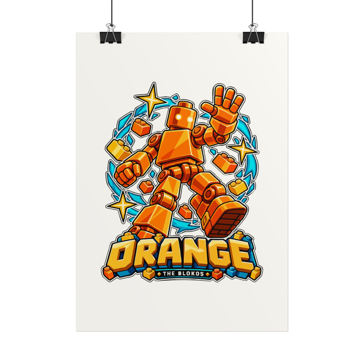 The Blokos · Orange · Art poster · UK