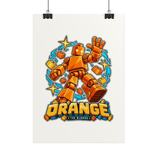 The Blokos · Orange · Art poster · UK