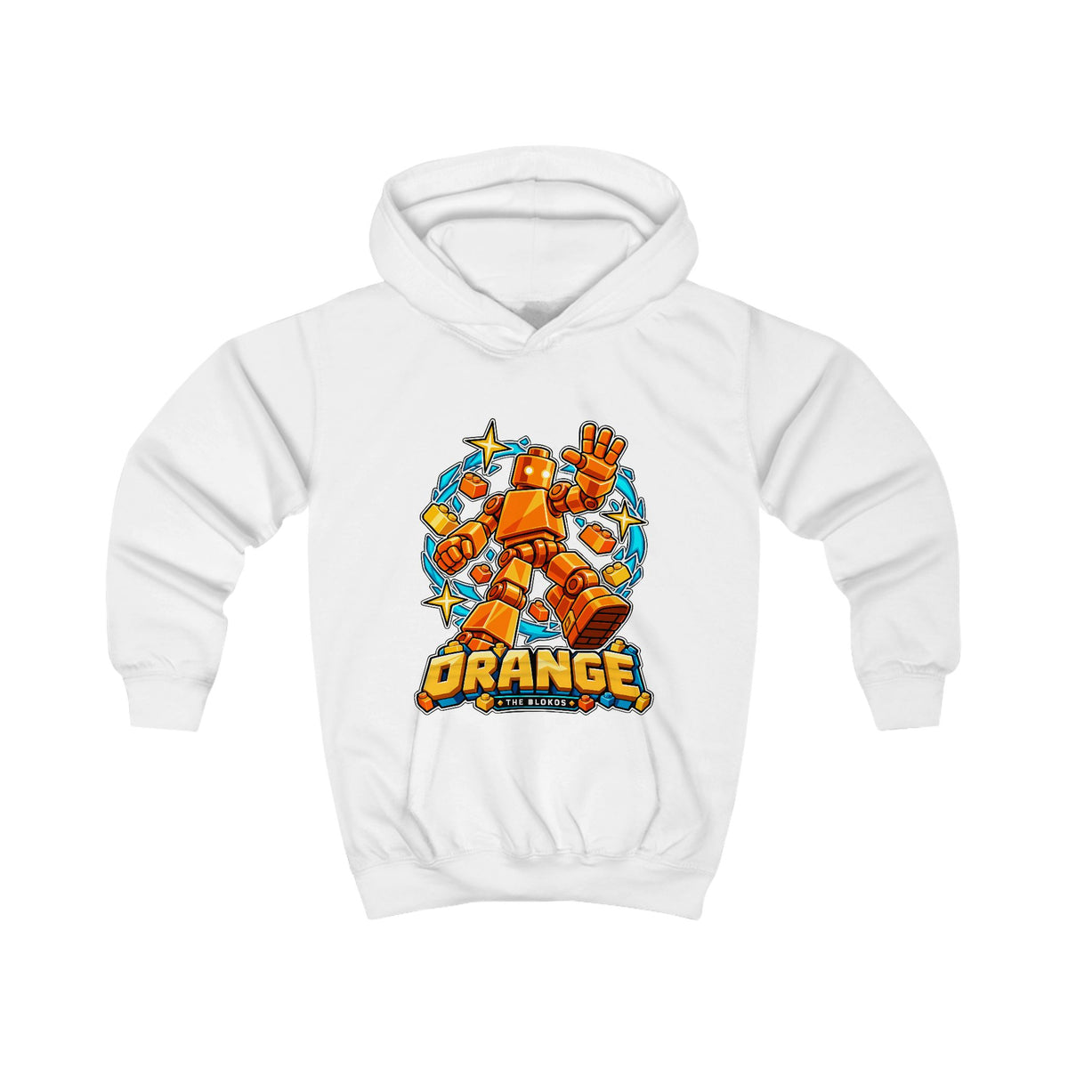 The Blokos · Orange · Kids hoodie · UK