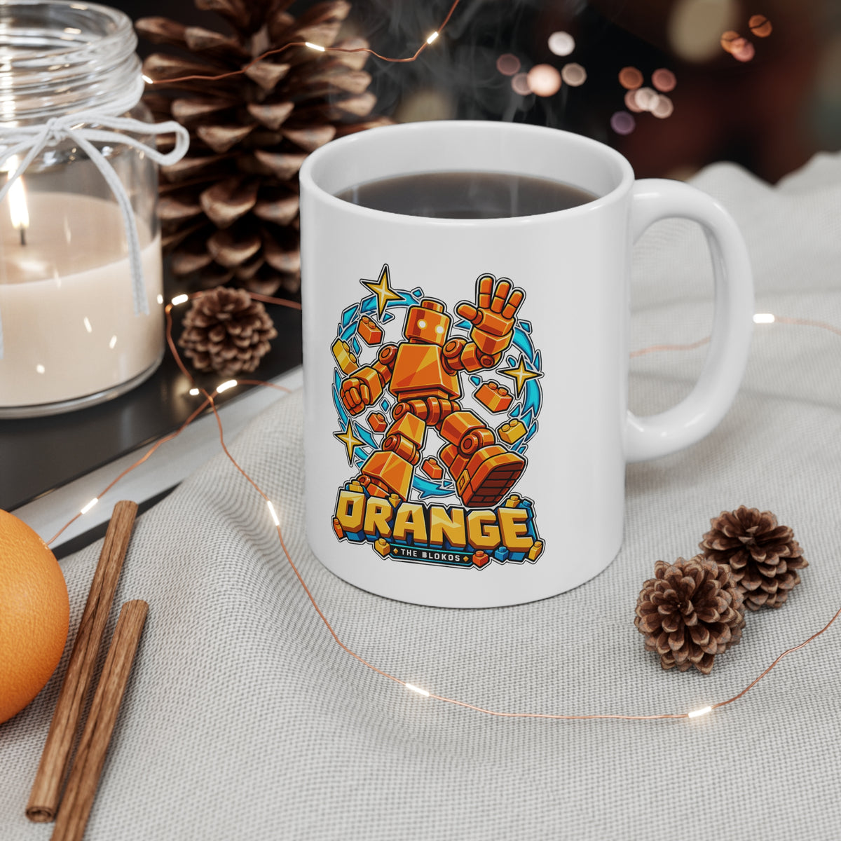 Los Blokos · Orange · Taza de cerámica · Reino Unido