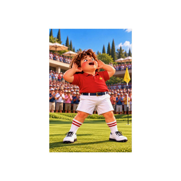 Super Golfers poster “The Wizard’s Victory”, front view