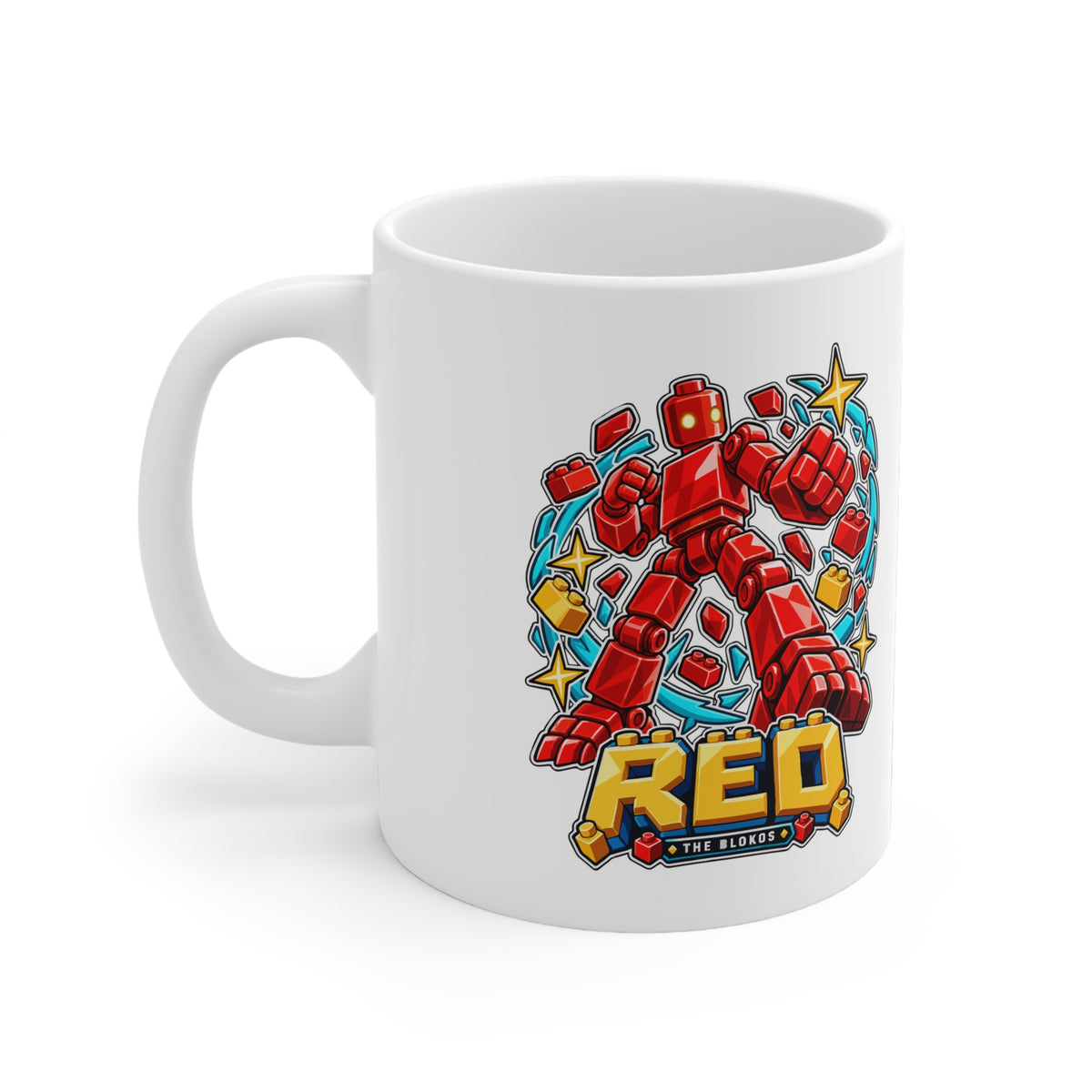 Los Blokos · Red · Taza de cerámica · Reino Unido