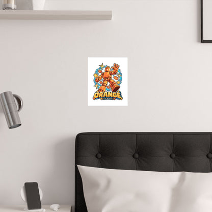 Los Blokos · Orange · Póster ilustrado · EE. UU.