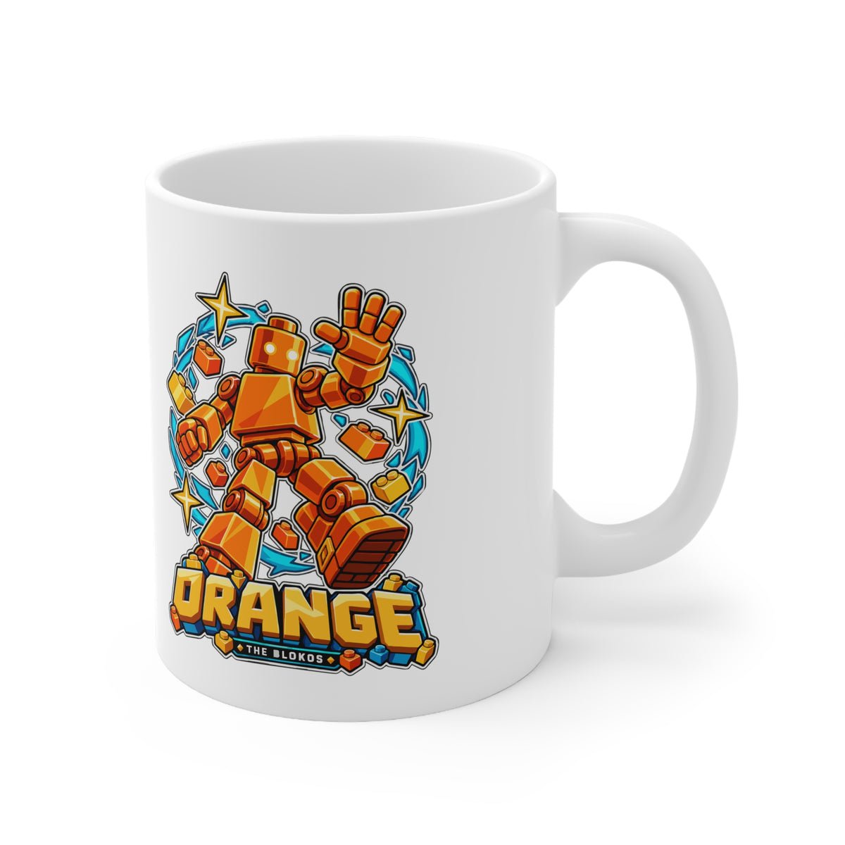 Los Blokos · Orange · Taza de cerámica · Reino Unido