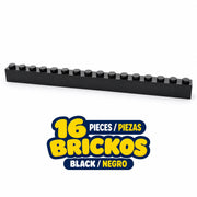 BRICKOS Longspan · 1 × 16 brick · 16 pieces / piezas