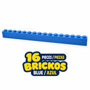 BRICKOS Longspan · 1 × 16 brick · 16 pieces / piezas