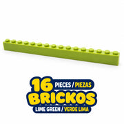 BRICKOS Longspan · 1 × 16 brick · 16 pieces / piezas