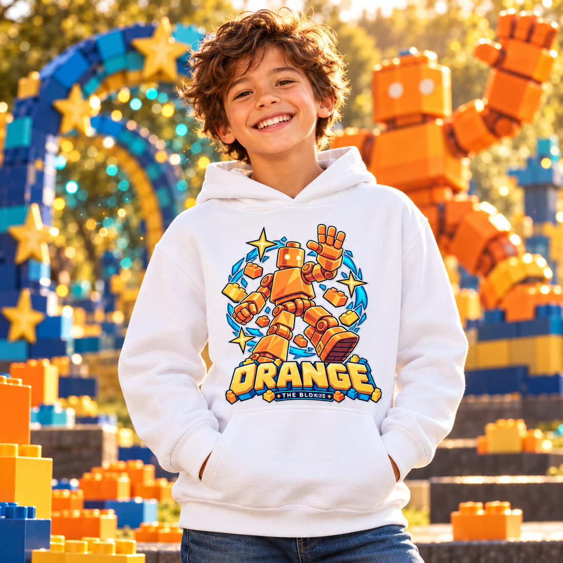 Blokos lifestyle · hoodies-naranja-GB · illustrative scene