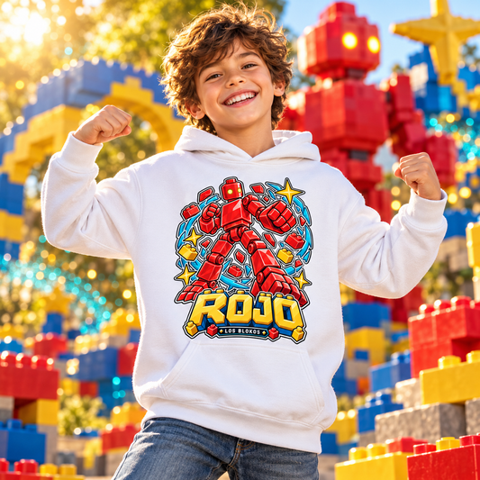 Blokos lifestyle · hoodies-rojo-ES · illustrative scene