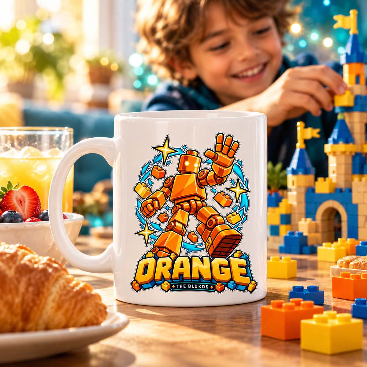 Blokos lifestyle · mugs-naranja-US · illustrative scene