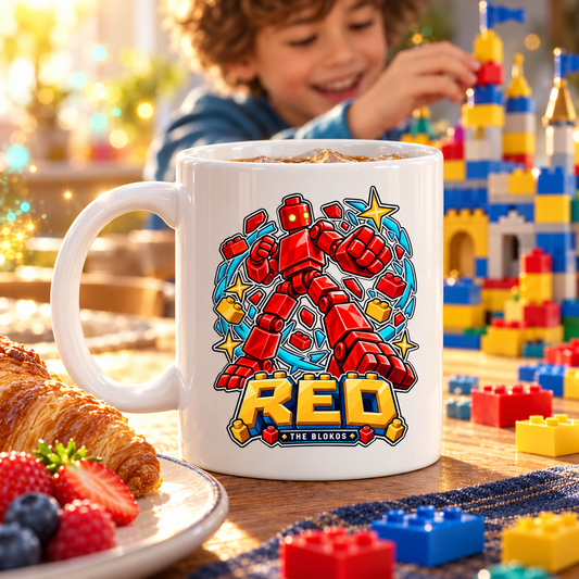 Blokos lifestyle · mugs-rojo-GB · illustrative scene