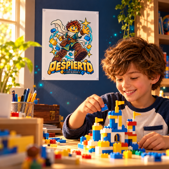 Blokos lifestyle · posters-despierto-ES · illustrative scene