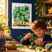 Blokos lifestyle · posters-verde-US · illustrative scene