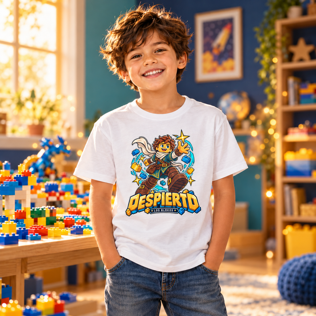 Blokos lifestyle · t-shirts-despierto-ES · illustrative scene
