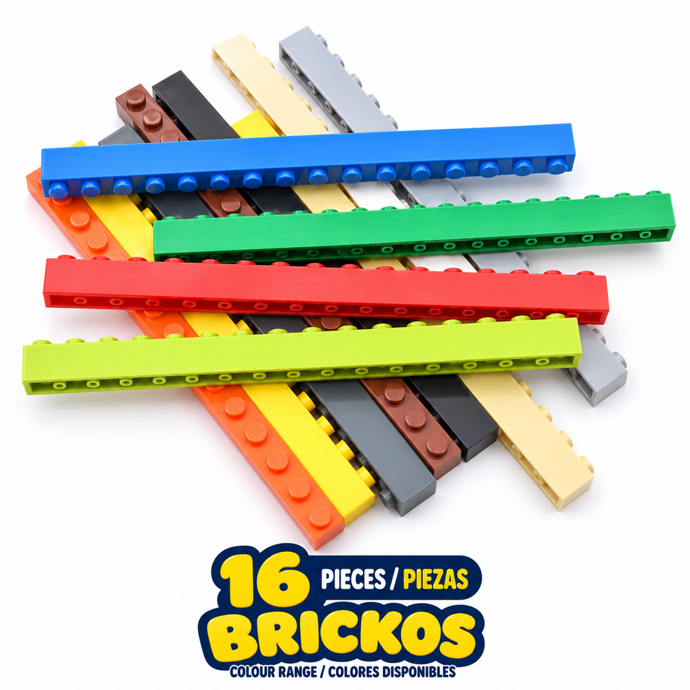 BRICKOS · 16 PIECES / PIEZAS · Longspan