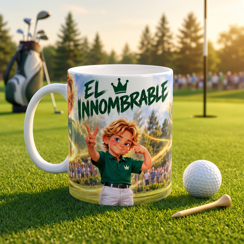 Taza El Innombrable sobre el green