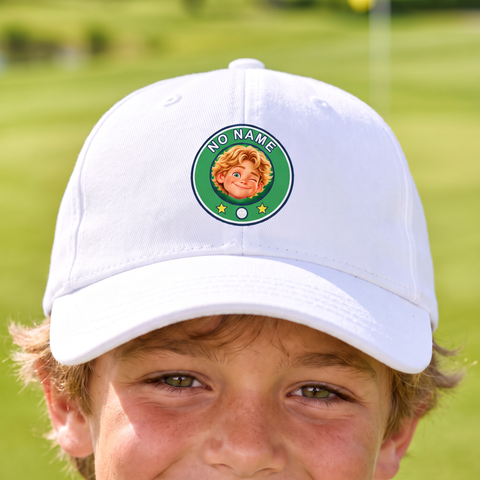 Close-up of the No Name patch on the cap