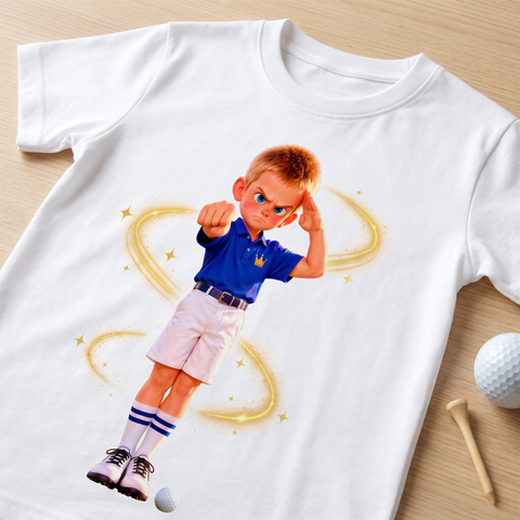 Close-up of the T-shirt print: The Machine