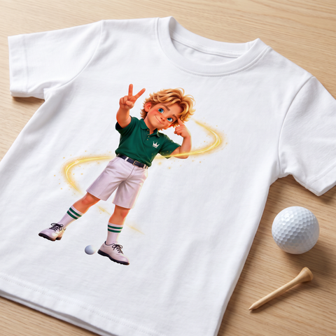 Detalle del estampado de El Innombrable en la camiseta