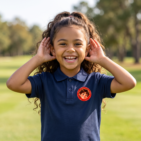 Girl copying The Wizard’s move in the polo