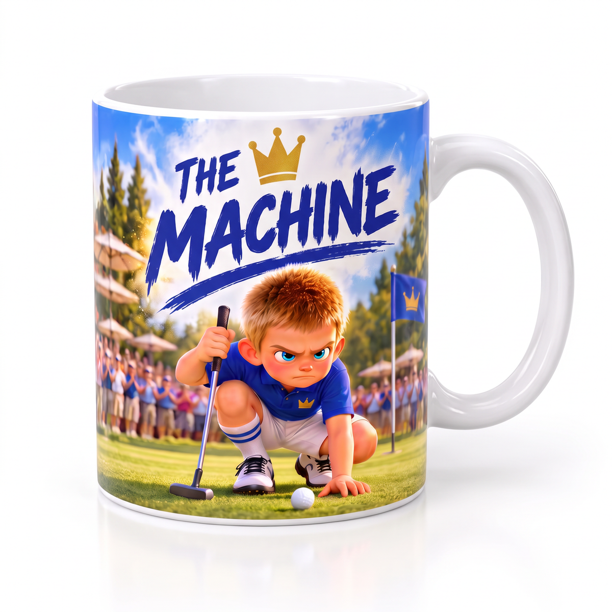 The Machine Super Golfers mug